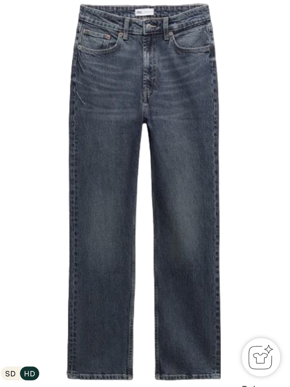 Zara Straight-Leg Dark Wash Jeans